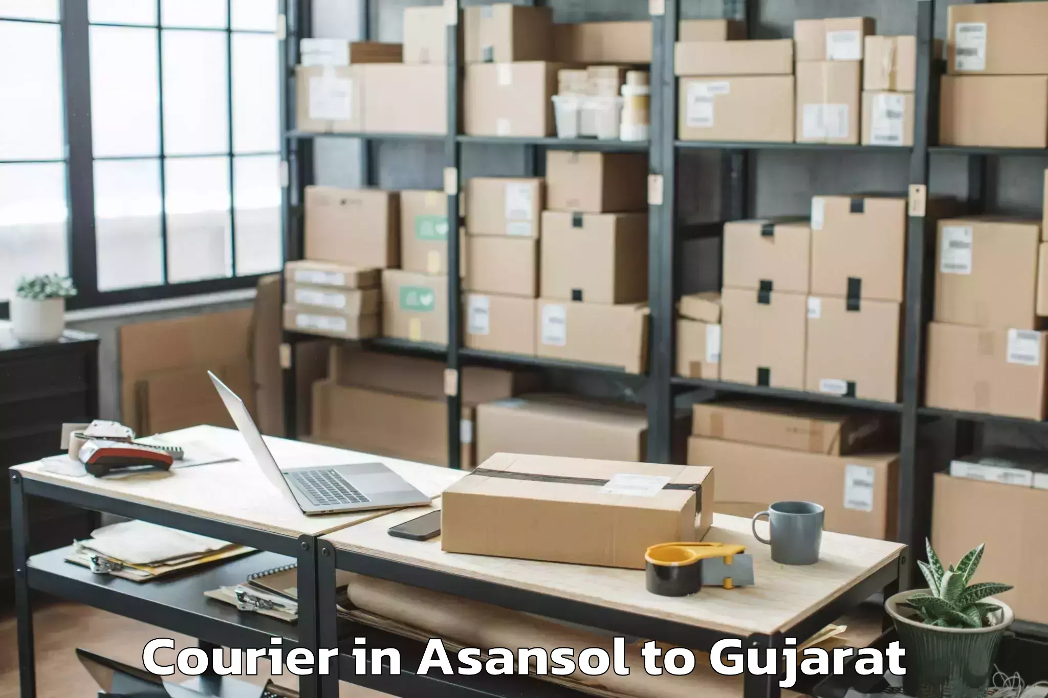 Quality Asansol to Hemchandracharya North Gujarat Courier